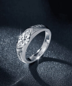 Histone Magnetology Moissanite Diamond Ring