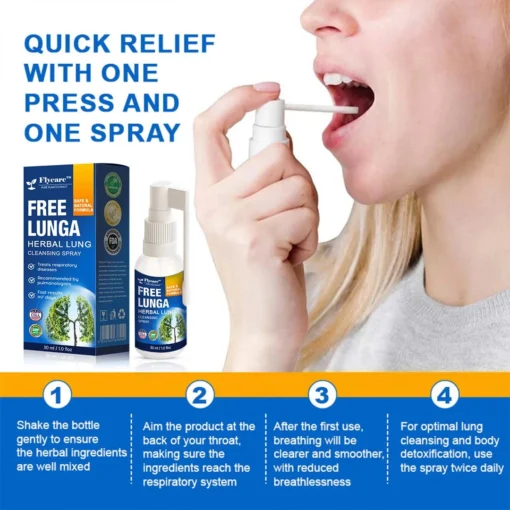 FLYCARE™ FreeLunga Herbal Lung Cleansing Spray