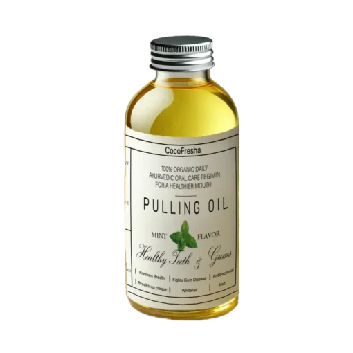 POWERFUL ORGANIC COCONUT + PEPPERMINT PULLING OIL 4 OZ