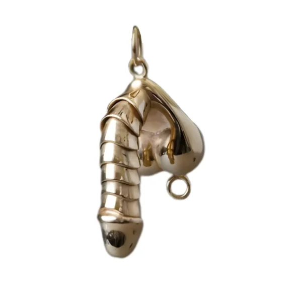 925 Sterling Silver Pullable Penis Pendant