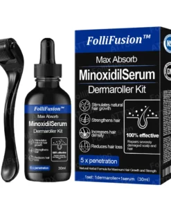 FolliFusion™ Max Absorb MinoxidilSerum Dermaroller Kit