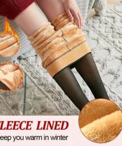 FrostGlam™ Winter Fleece Fake Translucent Tights