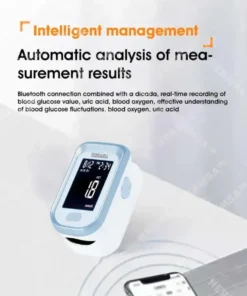 Hermsa™ Precision Noninvasive Bluetooth Blood Glucose and Ketone Testing Medical Device