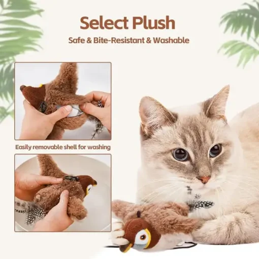 Interactive Chirping Bird Cat Toy - Image 5