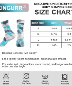 KINGURR® Negative Ion Detox Body Shaping Socks for Body Sculpting