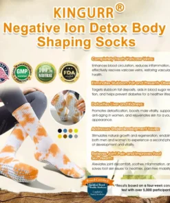 KINGURR® Negative Ion Detox Body Shaping Socks for Body Sculpting