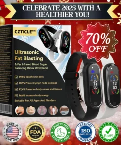 CZTICLE™ Ultrasonic Fat Blasting & Far Infrared Blood Sugar Balancing Detox Wristband