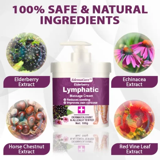 EdemaCare™ Elderberry Lymphatic Massage Cream