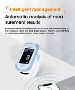 Hermsa™ Precision Noninvasive Bluetooth Blood Glucose and Ketone Testing Medical Device + Exclusive Gift