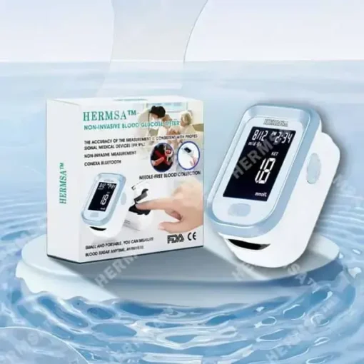 Hermsa™ Precision Noninvasive Bluetooth Blood Glucose and Ketone Testing Medical Device + Exclusive Gift